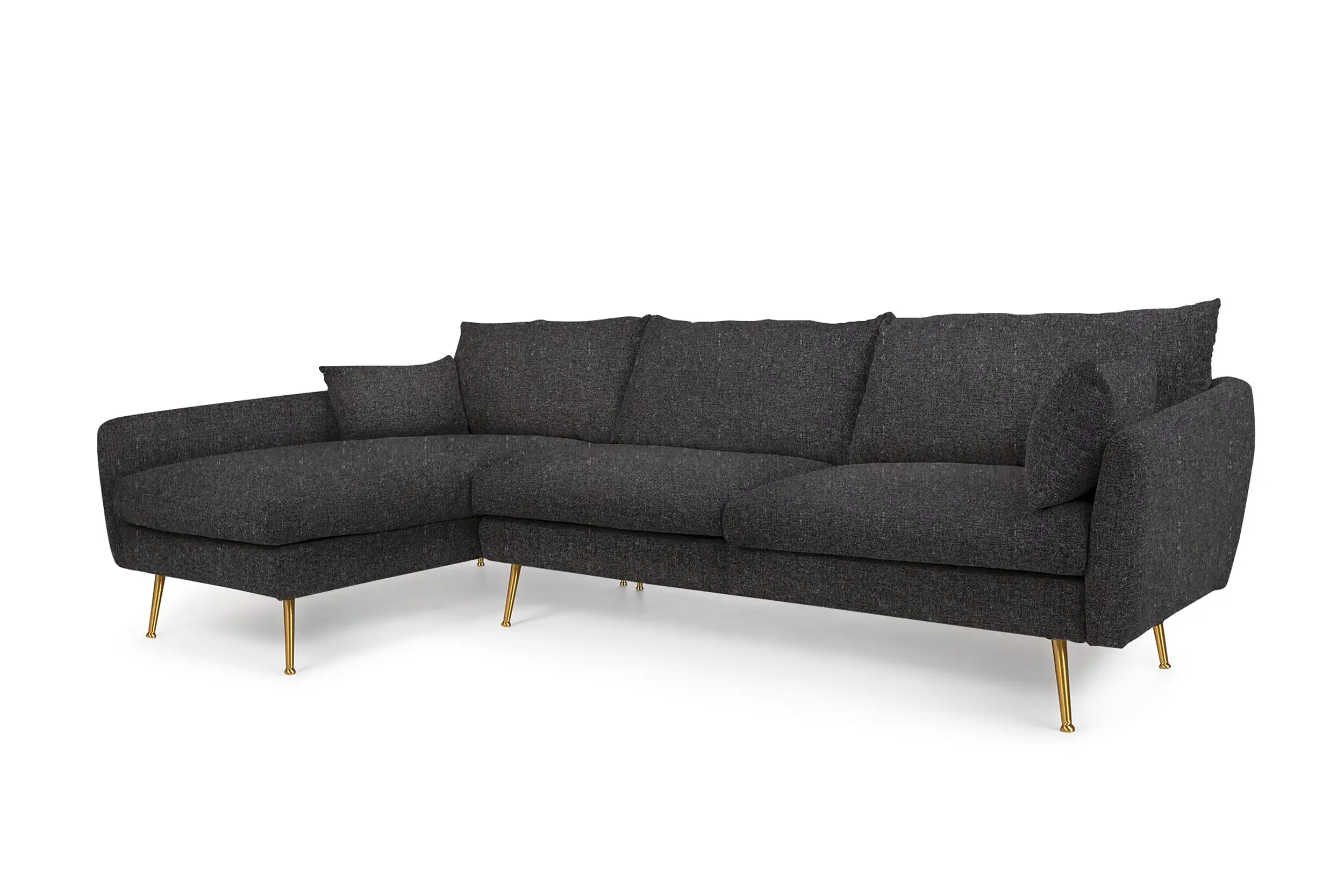 Park Sectional Sofa Charcoal Fabric Edloe Finch Edloe Finch