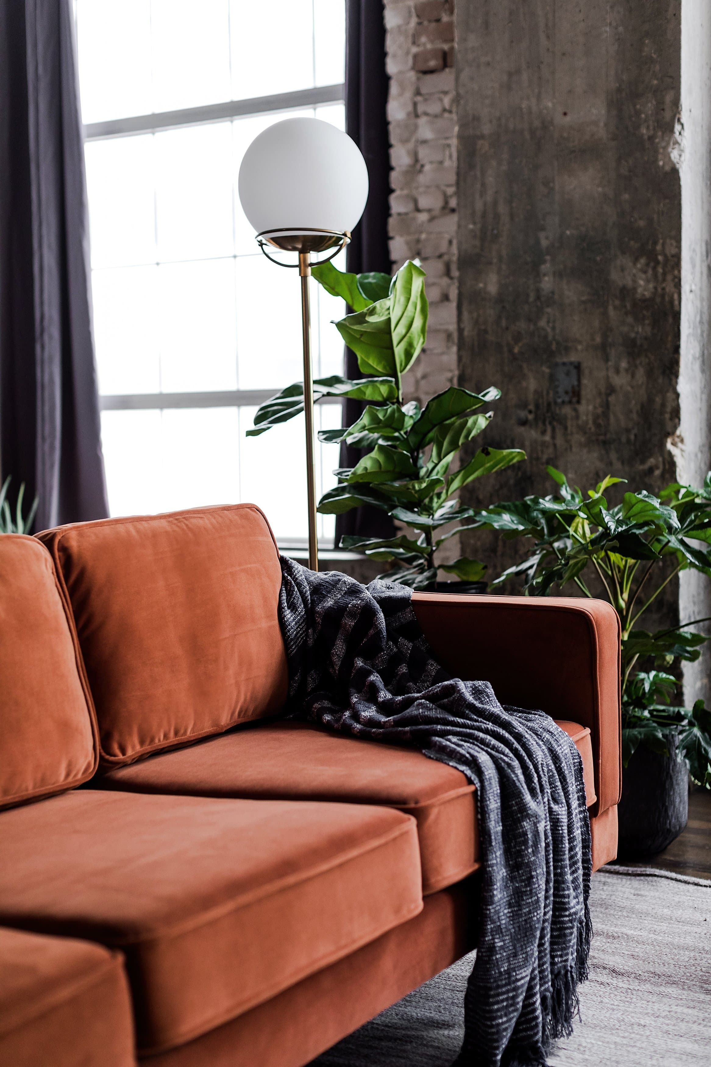 Rust Colored Sofa And Loveseat | Baci Living Room