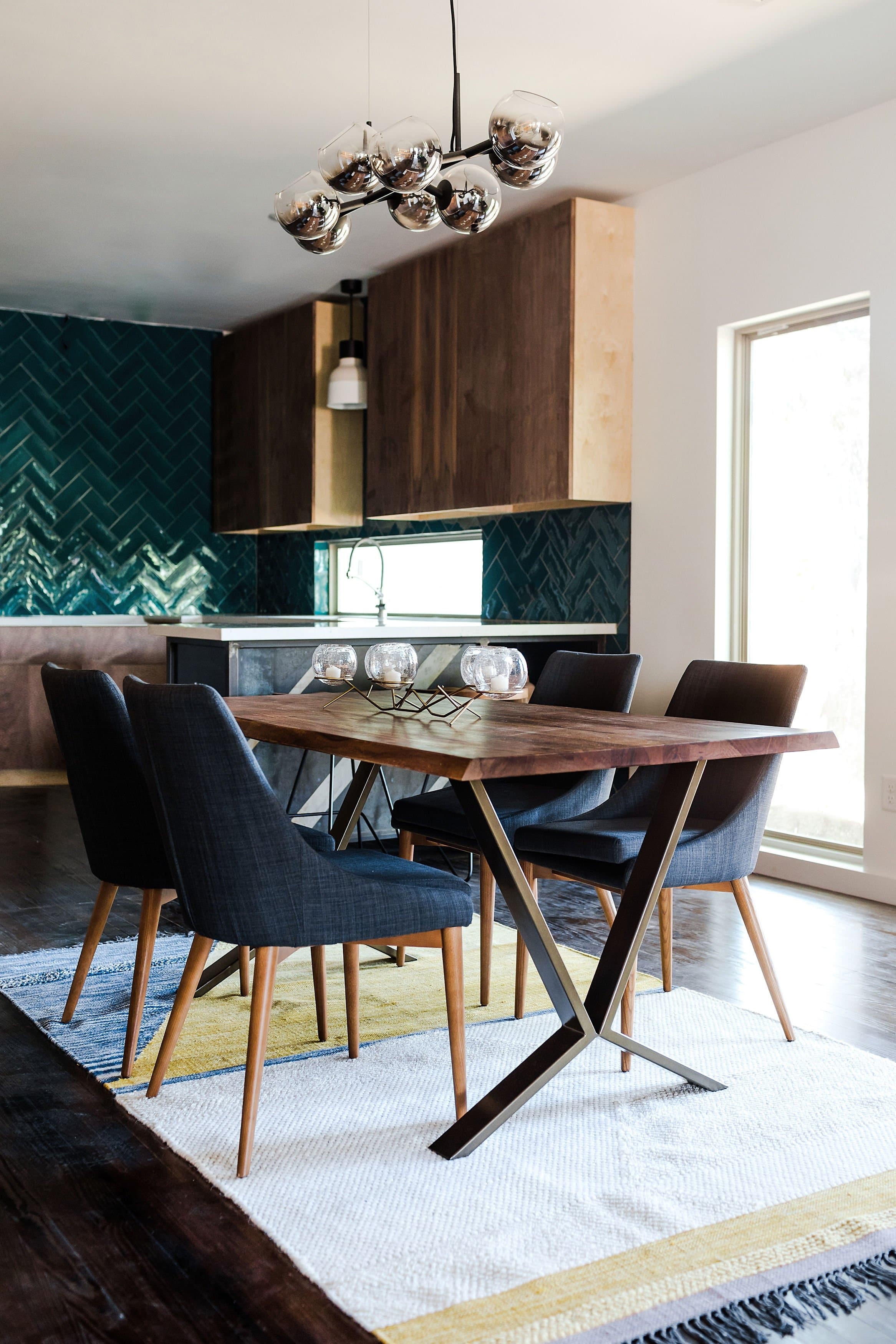 Dark Gray Dining Room