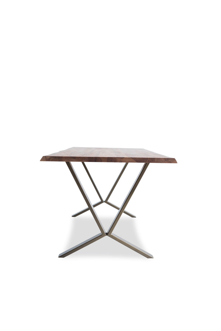 Zoe Modern Live Edge Dining Table 65 inches Kitchen Table Edloe