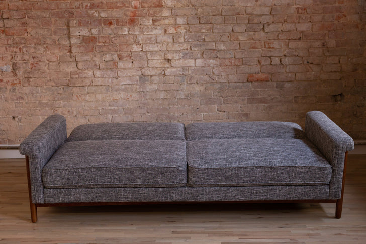 Ashbury Mid Century Modern Futon Sofa Bed Sleeper Sofa Edloe Finch Furniture Co