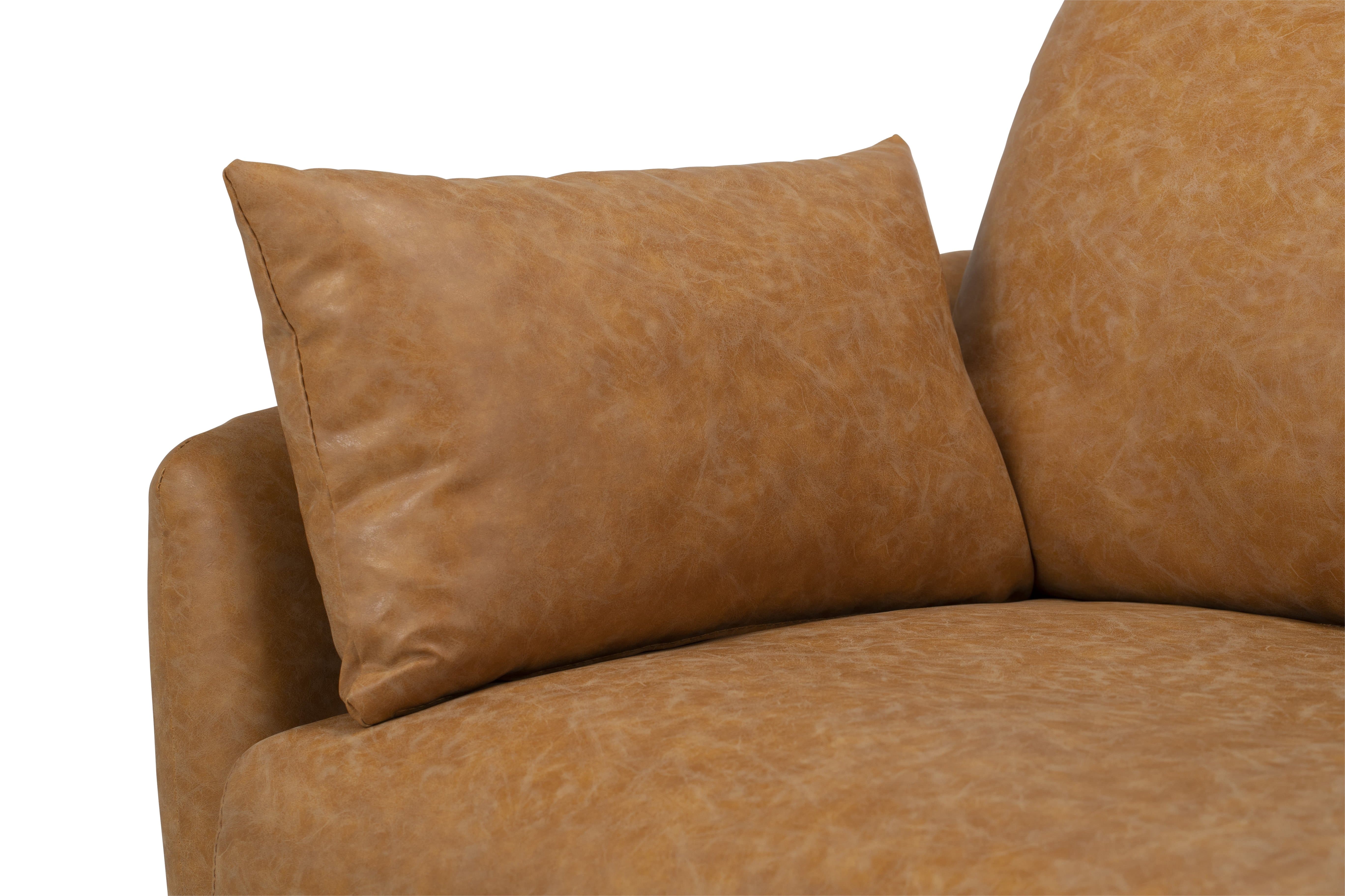 Tan Couch Topper With Orange Tassels | Throwpillow