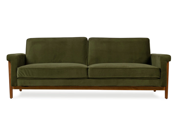Ashbury Mid Century Modern Futon Sofa Bed Sleeper Sofa Edloe Finch Furniture Co