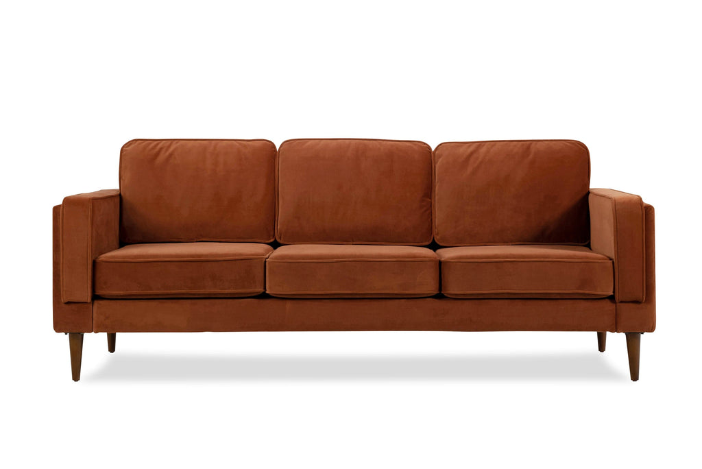 Albany Sofa (Rust Velvet)